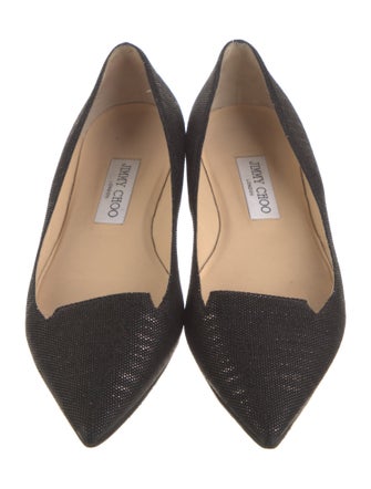 Jimmy Choo Suede Studded Accents Flats