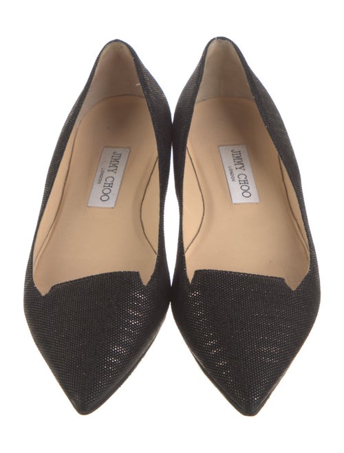 Jimmy Choo Suede Studded Accents Flats