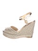 Jimmy Choo Jute Glitter Accents Espadrilles