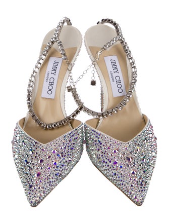 Jimmy Choo Satin Patterned Sandals