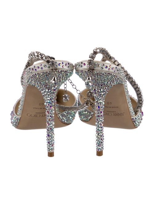 Jimmy Choo Satin Patterned Sandals