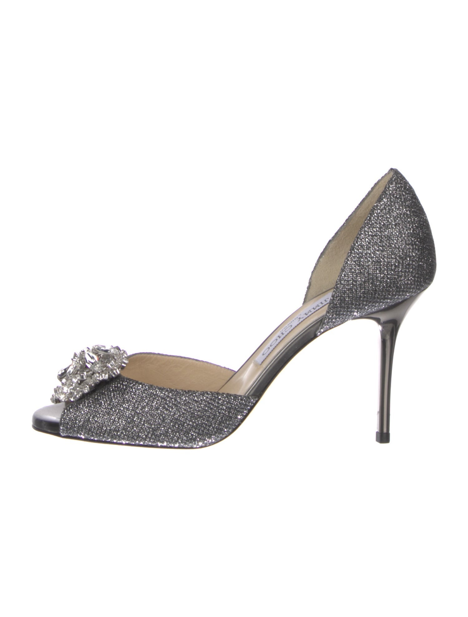Jimmy Choo Glitter Glitter Accents D'Orsay Pumps