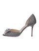 Jimmy Choo Glitter Glitter Accents D'Orsay Pumps
