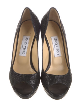 Jimmy Choo Glitter Glitter Accents Pumps