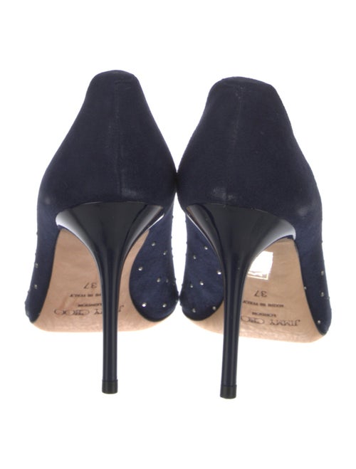 Jimmy Choo Suede Studded Accents Pumps