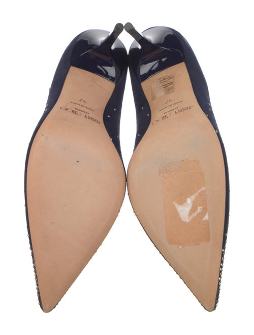 Jimmy Choo Suede Studded Accents Pumps
