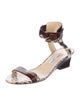 Jimmy Choo Snakeskin Animal Print Sandals