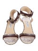 Jimmy Choo Snakeskin Animal Print Sandals