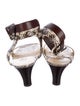Jimmy Choo Snakeskin Animal Print Sandals