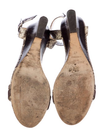 Jimmy Choo Snakeskin Animal Print Sandals