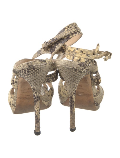 Jimmy Choo Snakeskin Animal Print Sandals