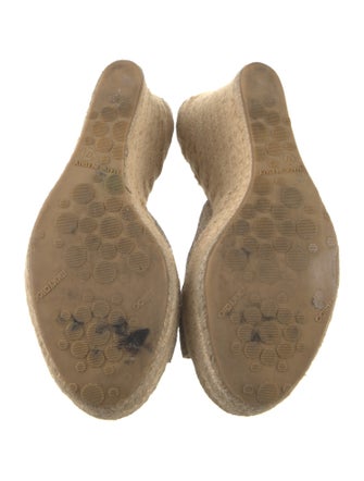 Jimmy Choo Leather Animal Print Espadrilles