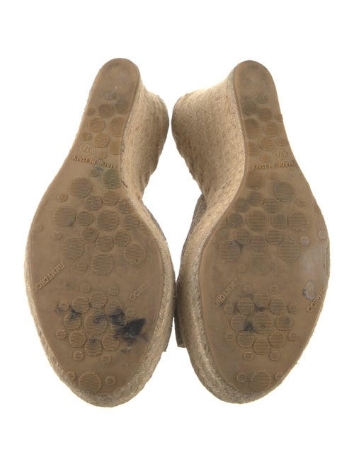 Jimmy Choo Leather Animal Print Espadrilles