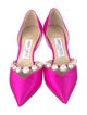 Jimmy Choo Satin Beaded Accents D'Orsay Pumps
