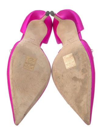 Jimmy Choo Satin Beaded Accents D'Orsay Pumps