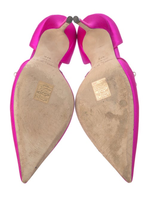 Jimmy Choo Satin Beaded Accents D'Orsay Pumps