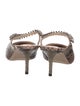 Jimmy Choo Leather Animal Print Mules