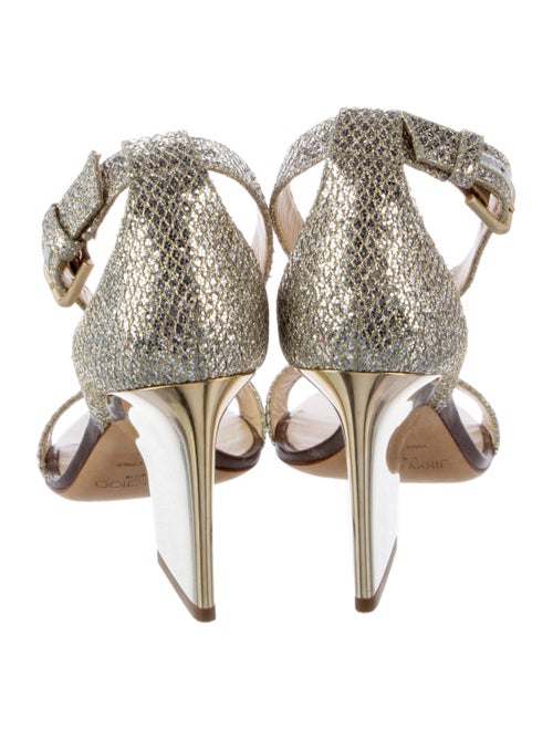 Jimmy Choo Glitter Glitter Accents Sandals