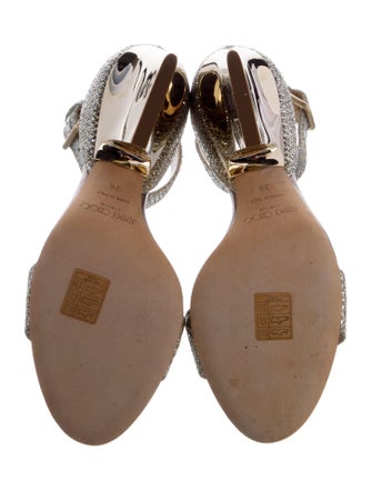 Jimmy Choo Glitter Glitter Accents Sandals