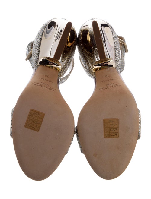 Jimmy Choo Glitter Glitter Accents Sandals