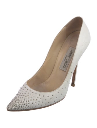 Jimmy Choo Leather Studded Accents Pumps