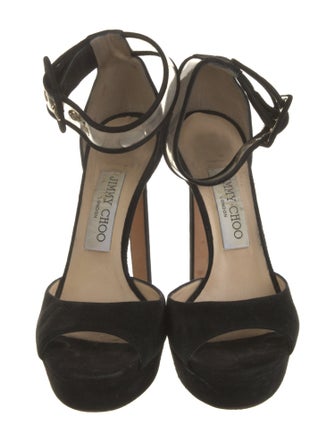 Jimmy Choo Suede D'Orsay Pumps