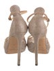 Jimmy Choo Suede Patterned T-Strap Sandals
