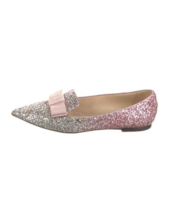 Jimmy Choo Glitter Glitter Accents Loafers