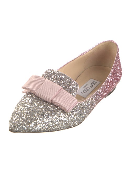 Jimmy Choo Glitter Glitter Accents Loafers