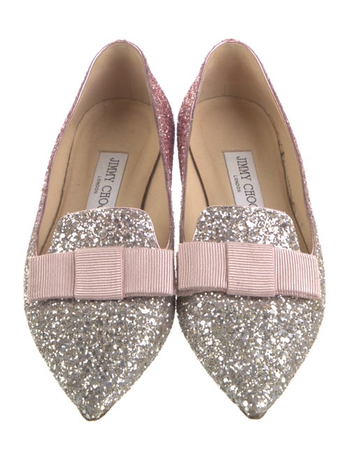 Jimmy Choo Glitter Glitter Accents Loafers