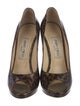 Jimmy Choo Patent Leather Animal Print Pumps