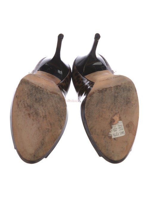 Jimmy Choo Patent Leather Animal Print Pumps