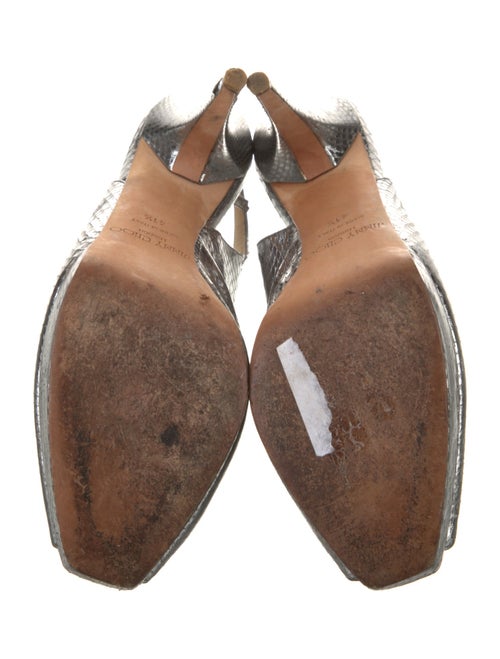Jimmy Choo Embossed Leather Slingback Pumps