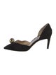 Jimmy Choo Suede Beaded Accents D'Orsay Pumps