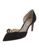 Jimmy Choo Suede Beaded Accents D'Orsay Pumps