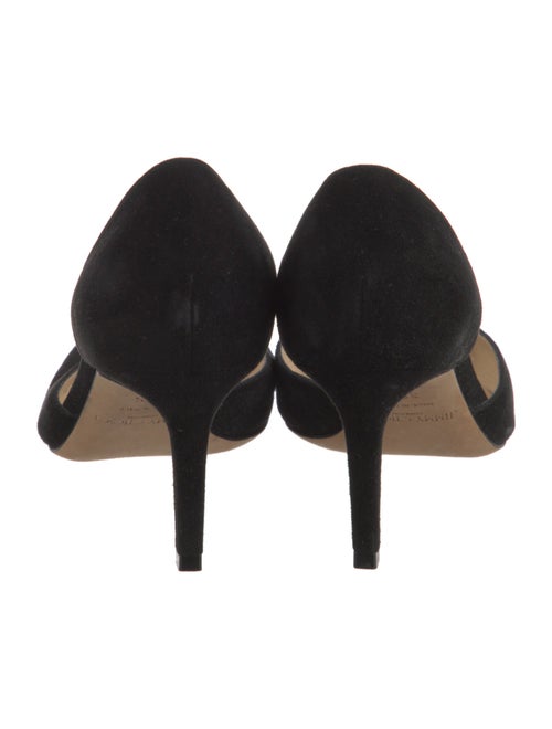 Jimmy Choo Suede Beaded Accents D'Orsay Pumps