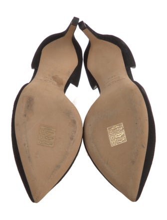 Jimmy Choo Suede Beaded Accents D'Orsay Pumps