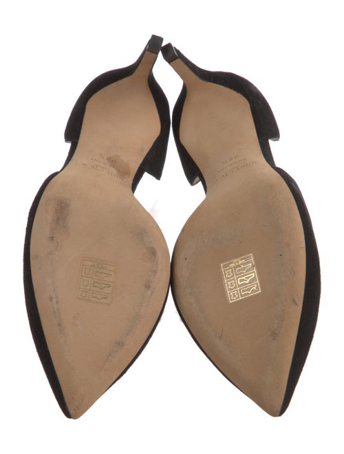 Jimmy Choo Suede Beaded Accents D'Orsay Pumps