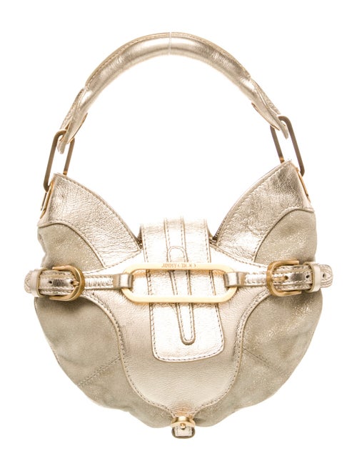 Jimmy Choo Suede Top Handle Bag