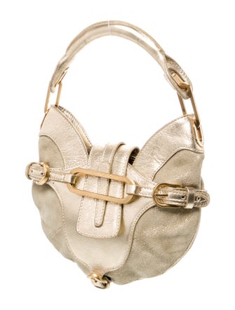 Jimmy Choo Suede Top Handle Bag