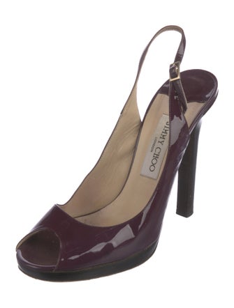 Jimmy Choo Patent Leather Slingback Pumps