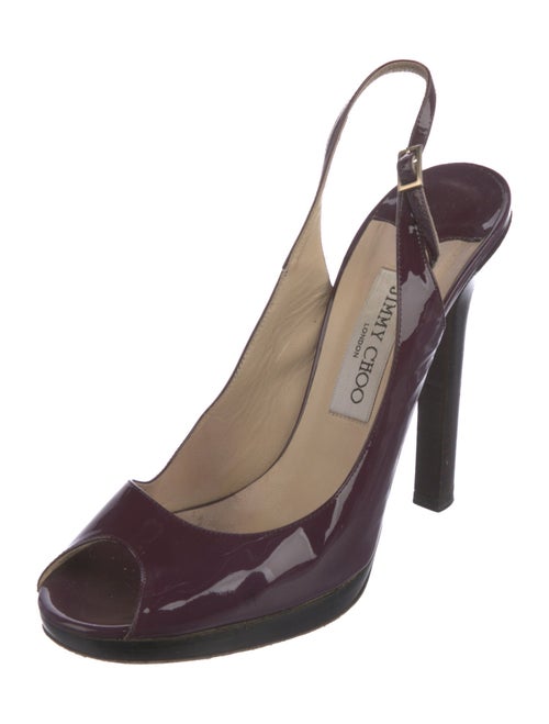 Jimmy Choo Patent Leather Slingback Pumps