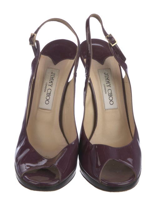 Jimmy Choo Patent Leather Slingback Pumps