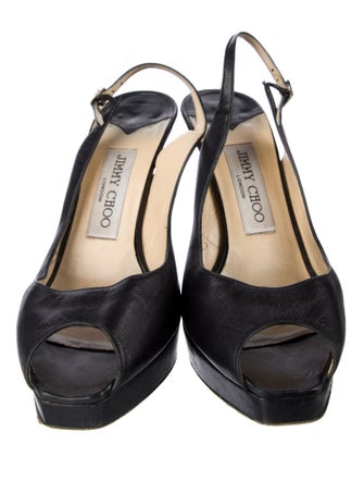 Jimmy Choo Leather Slingback Pumps