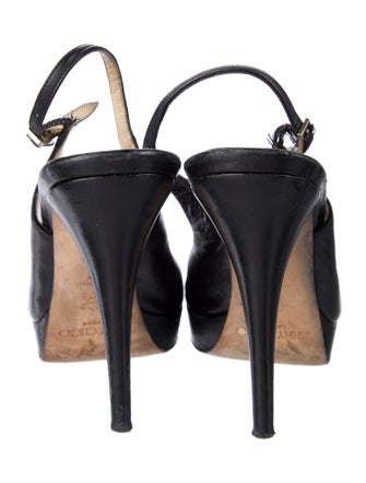 Jimmy Choo Leather Slingback Pumps