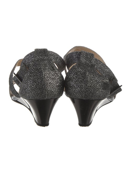 Jimmy Choo Glitter Glitter Accents Slingback Sandals