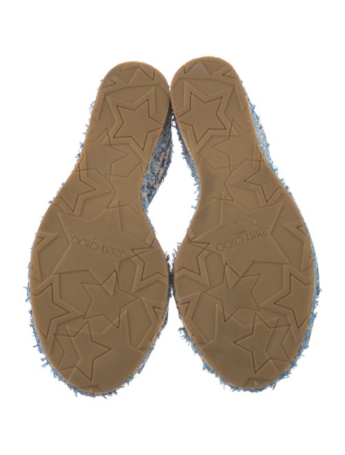 Jimmy Choo Denim Animal Print Sandals