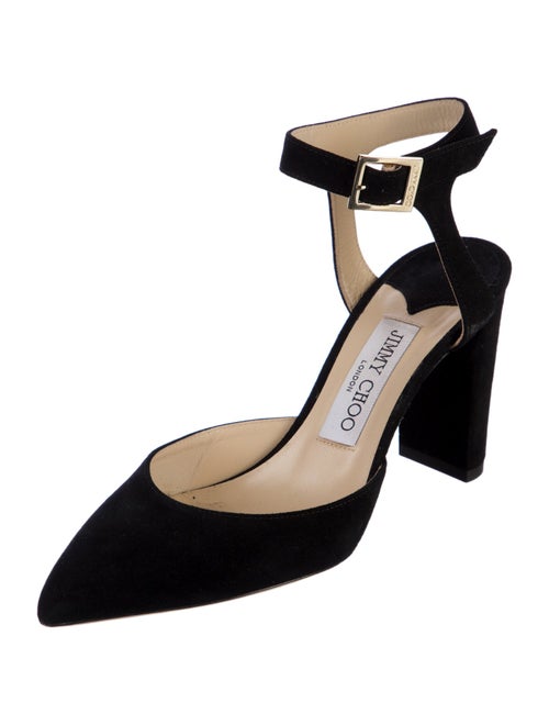 Jimmy Choo Suede D'Orsay Pumps