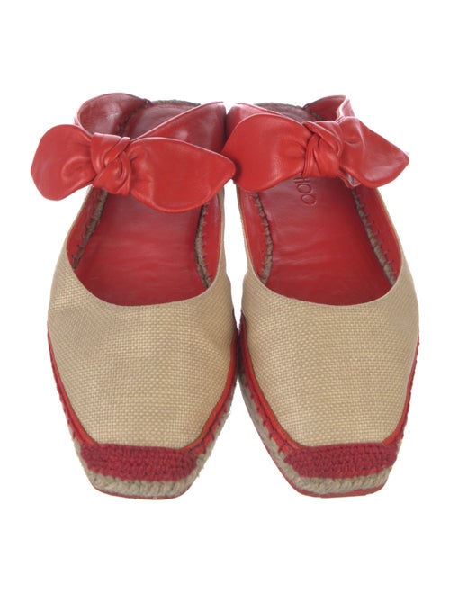 Jimmy Choo Leather Colorblock Pattern Flats