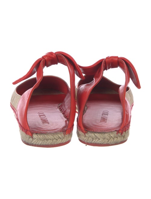 Jimmy Choo Leather Colorblock Pattern Flats